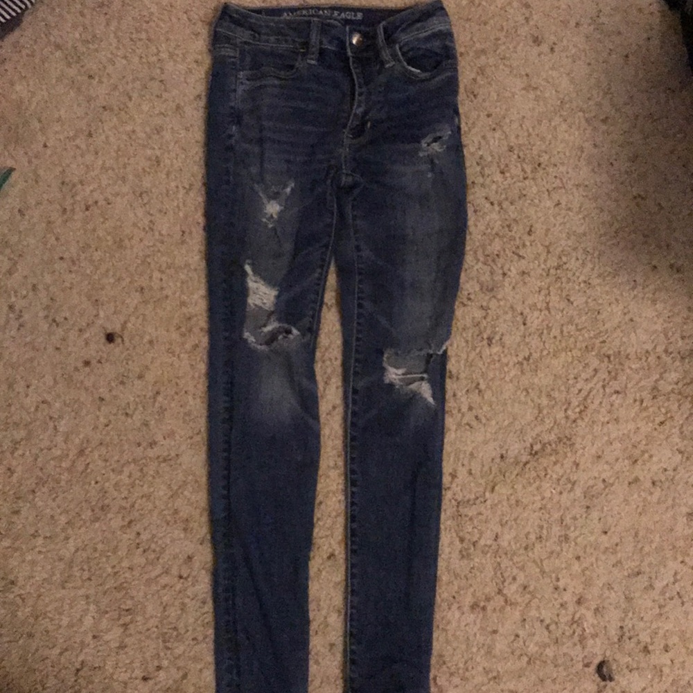 American eagle ripped jeans